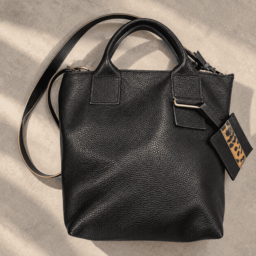borsa pelle nera suit boutique