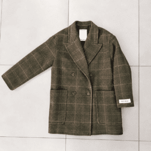 cappotto tweed verde oliva skills milano