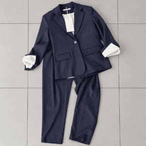 completo blu gessato ingА marshan