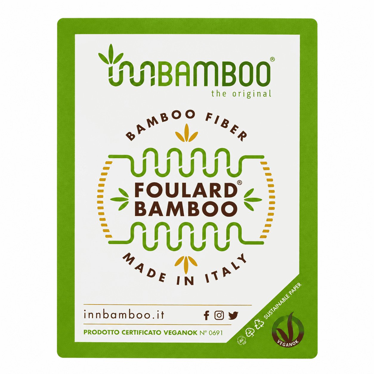 etichetta certificata in fibra di bambù innbamboo etichetta certificata in fibra di bambù innbamboo
