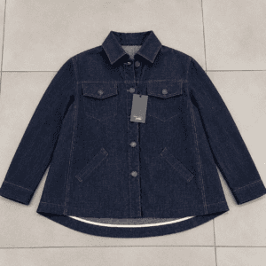 giacca in denim ofersize marchio tadashi